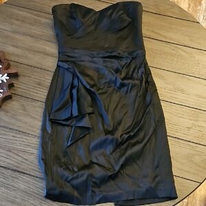 White House Black Market Strapless Black Dress